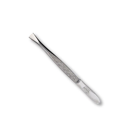 Credo Pinzette 3'' schräg, vernickelt Blisterverpackung Produktbild Front View L