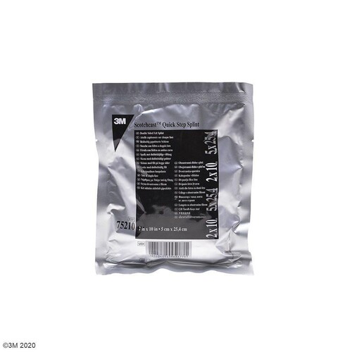3M Scotchcast Quick Step Splint, Fertigschienen 5,1 x 25,4 cm (10 Stck.) (PACK=10 STÜCK) Produktbild Front View L