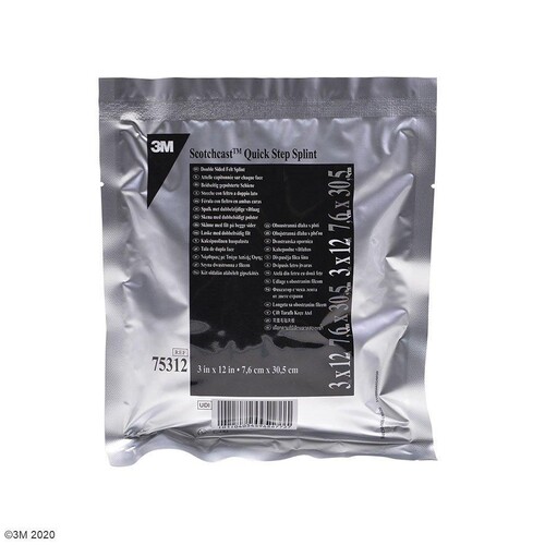 3M Scotchcast Quick Step Splint, Fertigschienen 7,6 x 30,4 cm (10 Stck.) (PACK=10 STÜCK) Produktbild Front View L