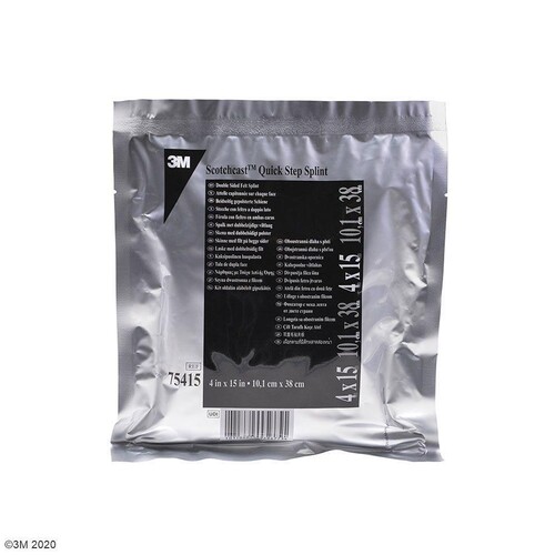 3M Scotchcast Quick Step Splint, Fertigschienen 10,1 x 38,1 cm (10 Stck.) (PACK=10 STÜCK) Produktbild Front View L