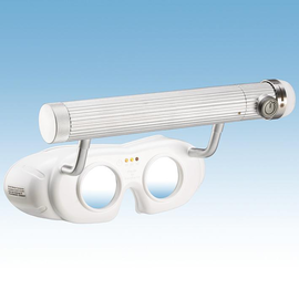 LED Nystagmusbrille weiß, Batterieversion Produktbild