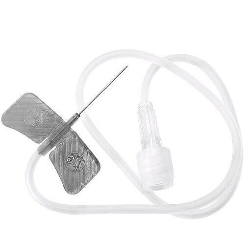 ECOFLO-Perfusionsbestecke 27 G, grau, 0,40 x 19 mm (100 Stck.) (PACK=100 STÜCK) Produktbild Front View L