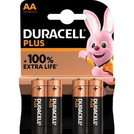 Batterie Plus Extra Life Mignon AA LR06 1,5V Duracell 140851 (ST=4 STÜCK) Produktbild