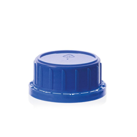Schraubverschluss, GL 54, PP, blau, mit Originalitätsverschluss Produktbild