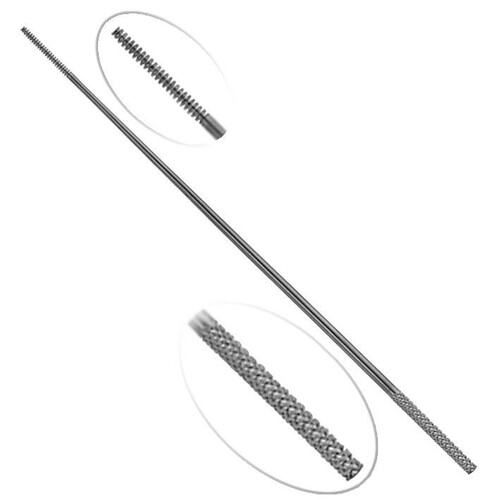 Watteträger nach Farrell, mit Gewinde, Ø 0,9 mm x 12 cm Produktbild Front View L