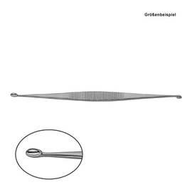 scharfer Doppellöffel nach Williger, oval/oval, Fig. 0/1, 13,5 cm Produktbild