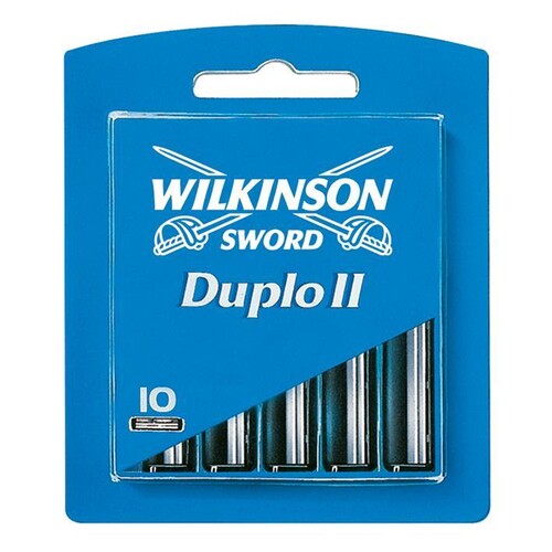 Ersatzklingen Typ 124A für Wilkinson Duplo II Plus (10 Stck.) #W040124200# (PACK=10 STÜCK) Produktbild Front View L