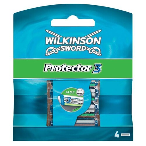 Ersatzklingen Typ 5131 für Wilkinson Protector 3 (4 Stck.) (PACK=4 STÜCK) Produktbild Front View L