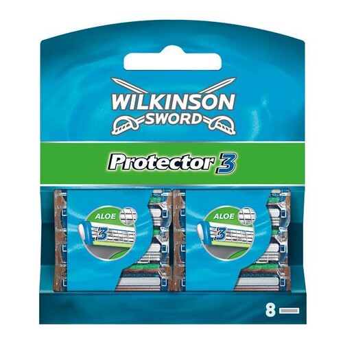 Ersatzklingen Typ 5136 für Wilkinson Protector 3 (8 Stck.) (PACK=8 STÜCK) Produktbild Front View L