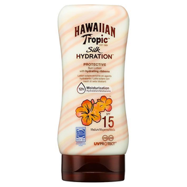 Hawaiian Tropic Silk Hydration Lotion 180 ml mit LSF 15 Kart.= 6 Fl. Produktbild