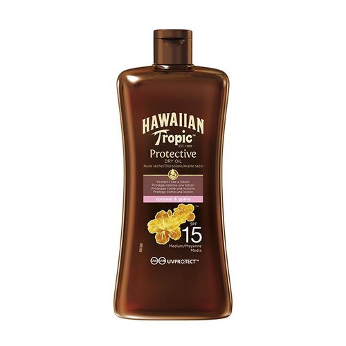 Hawaiian Tropic Dry Oil Mini 100 ml mit LSF 15 Produktbild Front View L