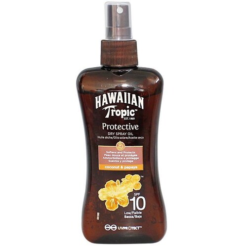 Hawaiian Tropic Protective Dry Spray Oil 200 ml LSF 10 #Y301017803# Produktbild Front View L