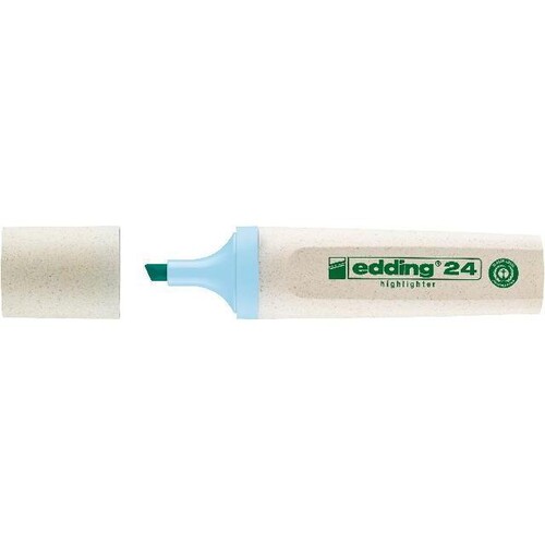 Textmarker EcoLine 24 Pastell 2-5mm Keilspitze blau Edding 4-24139 Produktbild Front View L