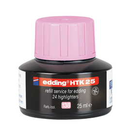 Textmarker-Nachfülltusche EcoLine T25 25ml pastell rosa Edding 4-HTK25138 Produktbild