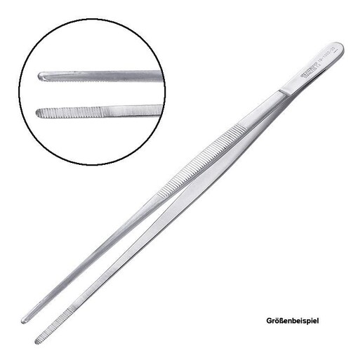 anat. Pinzette, gerade, 13 cm Produktbild Front View L