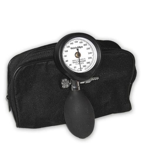 DuraShock DS54 Manometer allein Ø 50 mm, 1-Schlauch, ohne Manschette, im Etui Produktbild Front View L