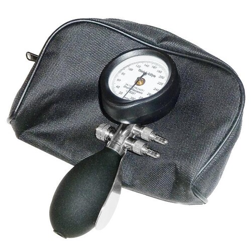 DuraShock DS54 Manometer allein Ø 50 mm, 2-Schlauch, mit Löffel Produktbild Front View L