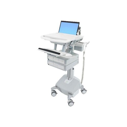 Ergotron Wagen - offene Architektur - für Notebook/Tastatur/Maus - medizinisch - Aluminium, verzinke Produktbild Front View L