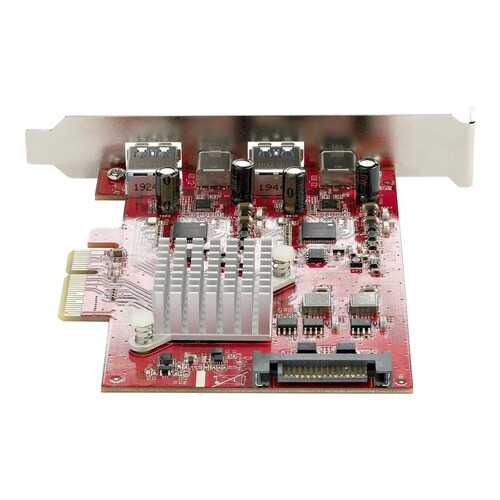 StarTech.com USB-C PCIe Karte mit 4 Ports - 10 Gbit/s USB PCI Express Erweiterungskarte mit 2 Contro Produktbild Additional View 2 L