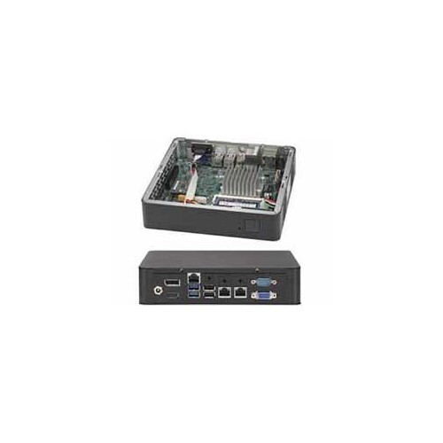 Supermicro SuperServer E200-9AP - Barebone - Mini-ITX Box PC - 1 x Atom x5 E3940 - RAM 0 GB - HD Graphics 500 Produktbild Additional View 2 L