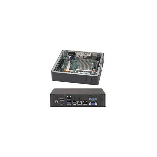 Supermicro SuperServer E200-9AP - Barebone - Mini-ITX Box PC - 1 x Atom x5 E3940 - RAM 0 GB - HD Graphics 500 Produktbild Additional View 3 L