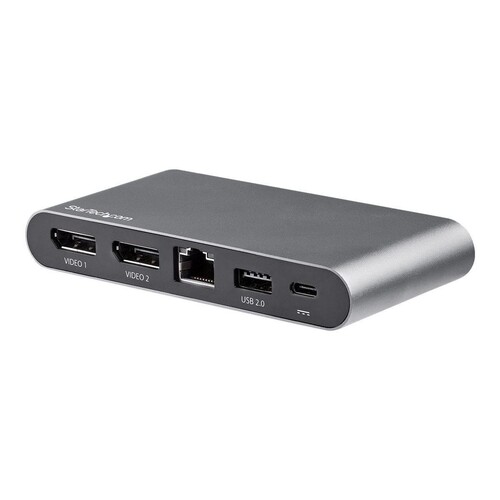 StarTech.com USB C Dock, 4K Dual Monitor DisplayPort, Mini Laptop Docking Station, 100W Power Delive Produktbild