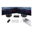 StarTech.com USB-A & USB-C Docking station - Hybrid Universal Laptop Dockingstation für zwei Monitor Produktbild Additional View 3 S