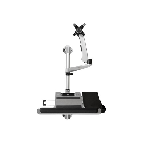 StarTech.com WALLSTSI1 Computer-Workstation für die Wandmontage - Beweglicher Monitorarm - Tastatura Produktbild Additional View 3 L