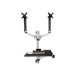 StarTech.com Computerarbeitsplatz für die Wandmontage - Beweglicher Doppelarm - Tastaturarm - Sitz-S Produktbild Additional View 2 S
