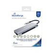 MEDIARANGE MRCS510 - USB 3.2 Gen 1 (3.1 Gen 1) Type-C - 60 W - Silber - SD - SDHC - SDXC - USB 3.2 G Produktbild