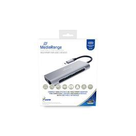MEDIARANGE MRCS510 - USB 3.2 Gen 1 (3.1 Gen 1) Type-C - 60 W - Silber - SD - SDHC - SDXC - USB 3.2 G Produktbild