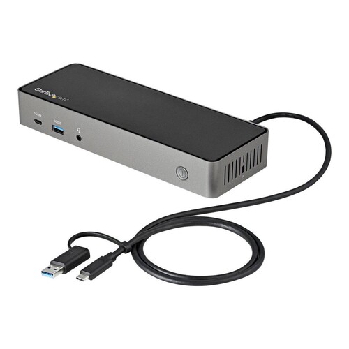 StarTech.com USB-C USB-A Dock - Hybrid Universal Triple Monitor Laptop Docking Station DP & HDMI 4K Produktbild