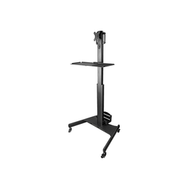 StarTech.com Computertisch mit Rollen und Monitorhalterung, CPU/PC-Halter, Tastaturablage - Ergonomi Produktbild