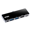 ATEN UH3238 Travel Dock - Dockingstation - USB-C 3.2 Gen 1 / Thunderbolt 3 Produktbild Additional View 3 S