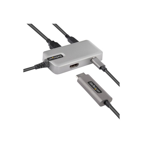 StarTech.com USB-C Multiport Adapter - USB-C auf 4K 60Hz HDMI 2.0, 100W PD Pass-through - 3-Port 10G Produktbild Additional View 2 L