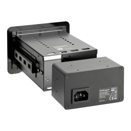 StarTech.com Tischanschlussfeld mit Einbausteckdose ( mit 2x USB-Anschlüssen, 1x Schuko, versenkbare Produktbild Additional View 4 L