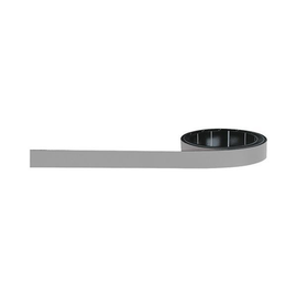 Magnetband 1m x 10mm grau beschriftbar Magnetoplan 1261001 Produktbild