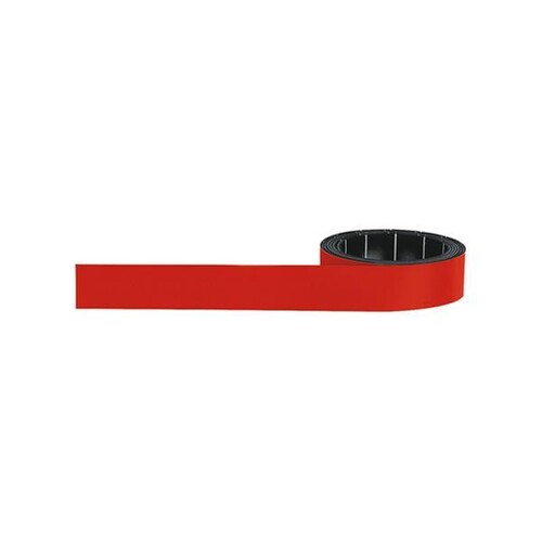 Magnetband 1m x 15mm rot beschriftbar Magnetoplan 1261506 Produktbild Front View L