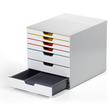 Schubladenbox Varicolor Mix 7 Schübe 292x356x280mm grau Durable 7627-27 Produktbild Additional View 1 S