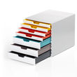 Schubladenbox Varicolor Mix 7 Schübe 292x356x280mm grau Durable 7627-27 Produktbild Additional View 2 S