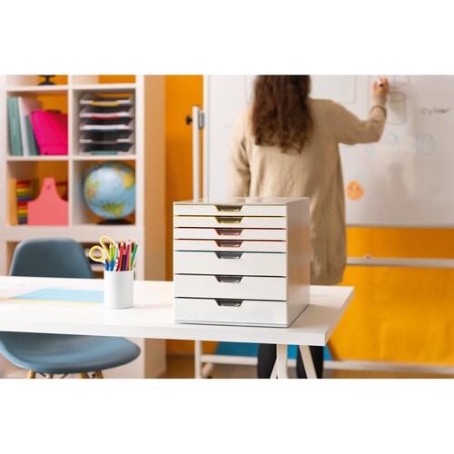 Schubladenbox Varicolor Mix 7 Schübe 292x356x280mm grau Durable 7627-27 Produktbild Additional View 8 L