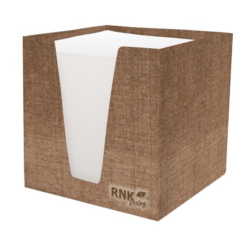 Zettelklotz lose Eco 9,2x9,2x9,2cm weiß Papier RNK 46783 Produktbild