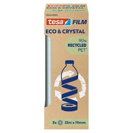 Klebefilm Eco & Crystal 19mm x 33m transparent Tesa 59044-00000-00 (PACK=8 ROLLEN) Produktbild