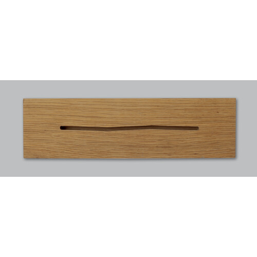 Tischaufsteller gerade für beidseitige Präsentation A5 glasklar Acryl Sigel mit Holzsockel TA254 Produktbild Additional View 5 L