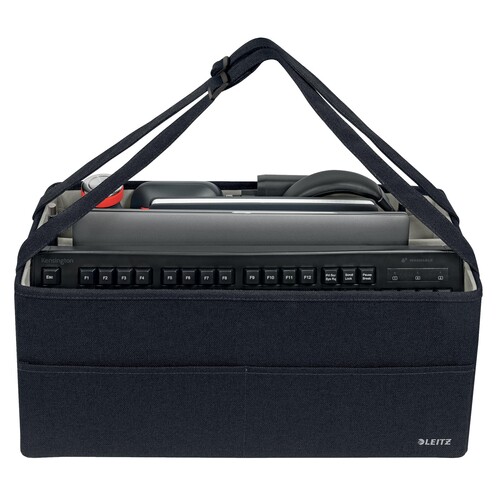 Hot Desking Tasche aus Stoff 46,5x20x21cm samtgrau Leitz 6444-00-89 Produktbild Additional View 9 L