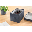 Aufbewahrungsbox 19x16x28,5cm aus Stoff samtgrau Leitz 6146-00-89 (PACK=2 STÜCK) Produktbild Back View S