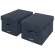 Aufbewahrungsbox 19x16x28,5cm aus Stoff samtgrau Leitz 6146-00-89 (PACK=2 STÜCK) Produktbild Additional View 1 S