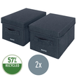 Aufbewahrungsbox 19x16x28,5cm aus Stoff samtgrau Leitz 6146-00-89 (PACK=2 STÜCK) Produktbild Additional View 6 S