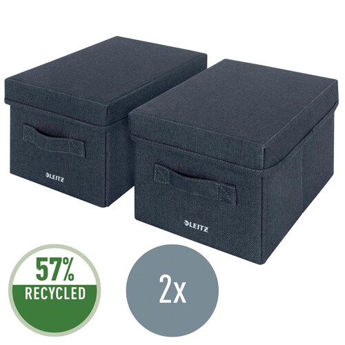 Aufbewahrungsbox 19x16x28,5cm aus Stoff samtgrau Leitz 6146-00-89 (PACK=2 STÜCK) Produktbild Additional View 6 L
