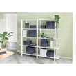 Aufbewahrungsbox 28,5x38x20,3cm aus Stoff samtgrau Leitz 6144-00-89 (PACK=2 STÜCK) Produktbild Side View S